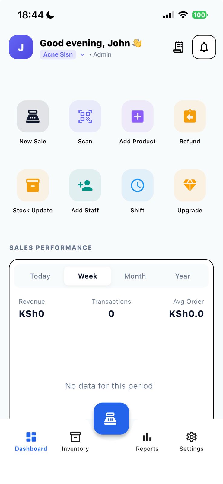 Vendility quick actions and sales performance